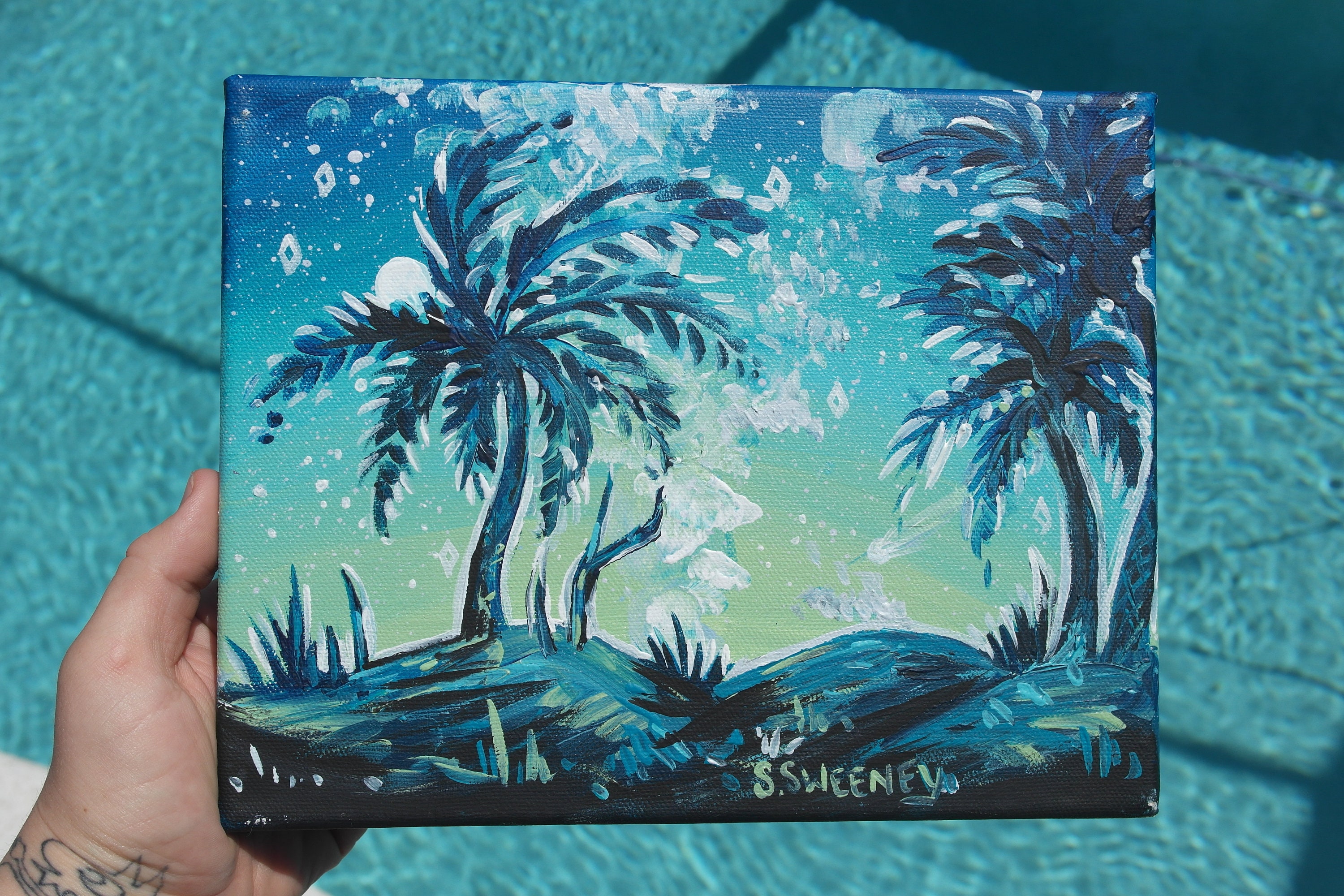 Detail How To Paint Palm Tree Silhouette Nomer 59