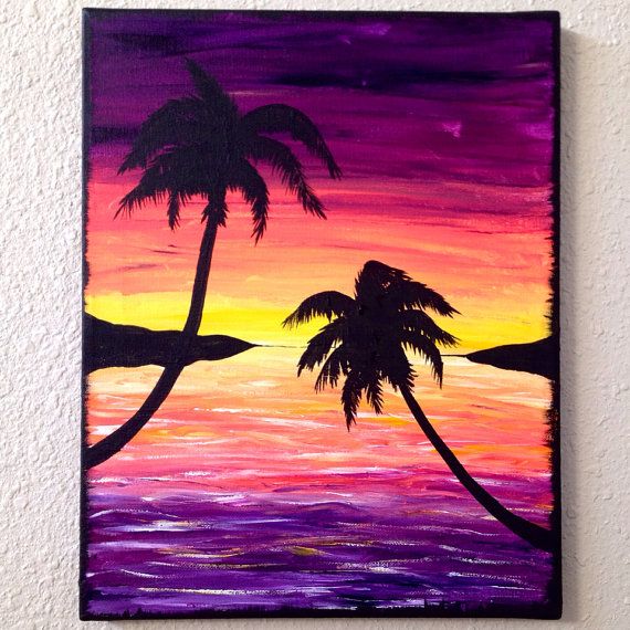 Detail How To Paint Palm Tree Silhouette Nomer 10