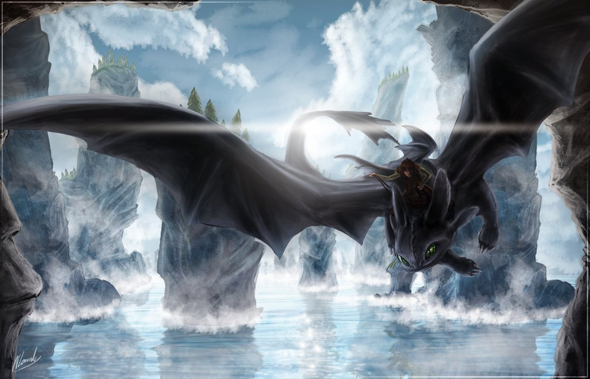 Download How To Train Your Dragon 2 Night Fury Wallpaper Nomer 18