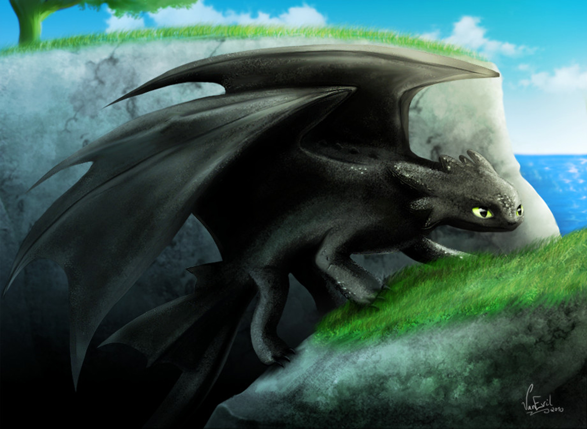 Detail How To Train Your Dragon 2 Night Fury Wallpaper Nomer 4