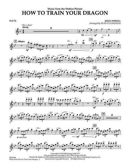 Detail How To Train Your Dragon Trumpet Sheet Music Nomer 19