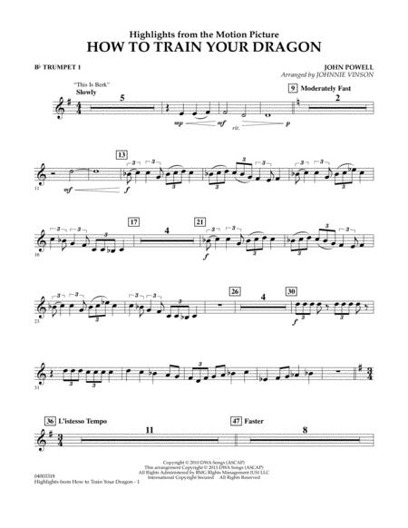 Detail How To Train Your Dragon Trumpet Sheet Music Nomer 5