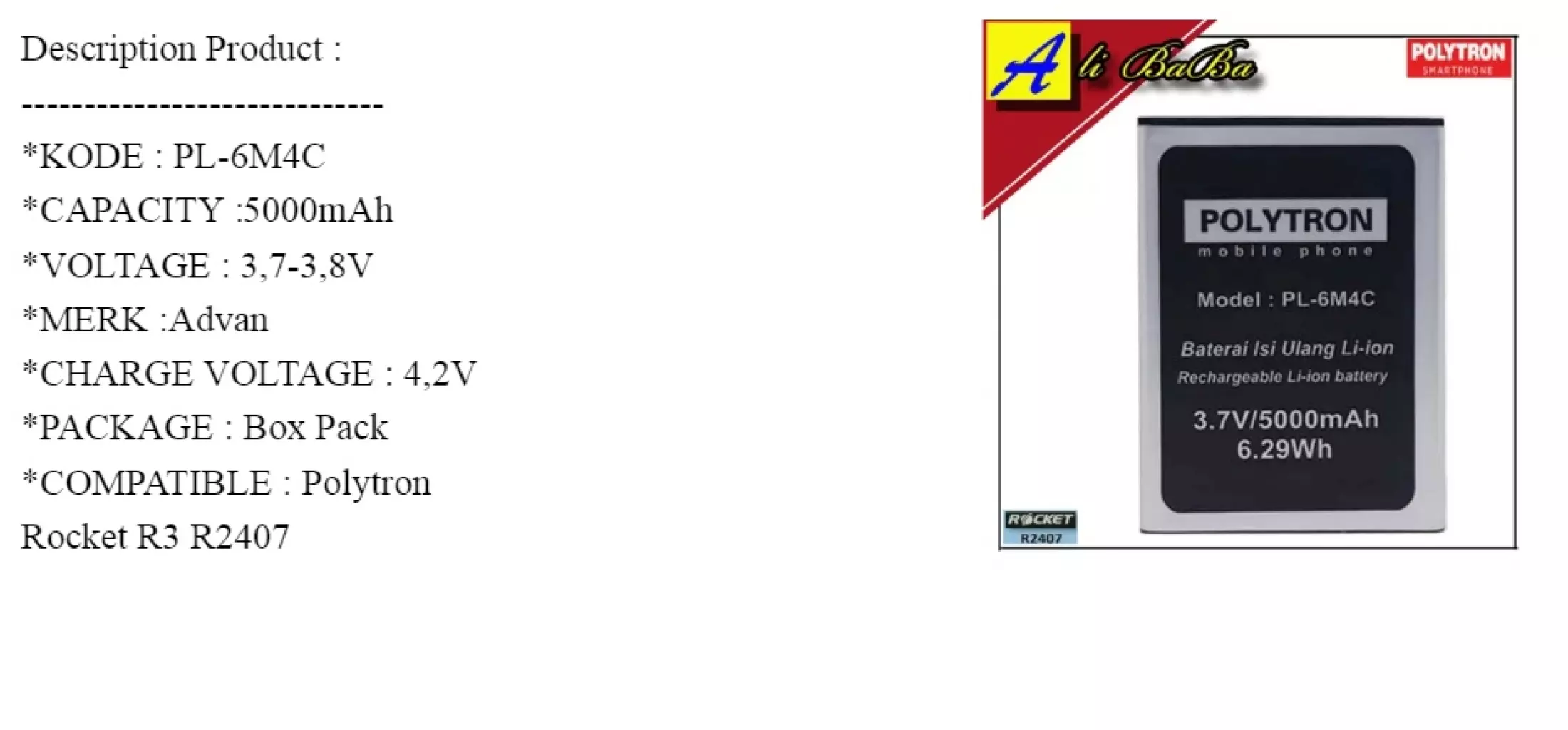 Detail Hp Polytron Rocket R2407 Nomer 21