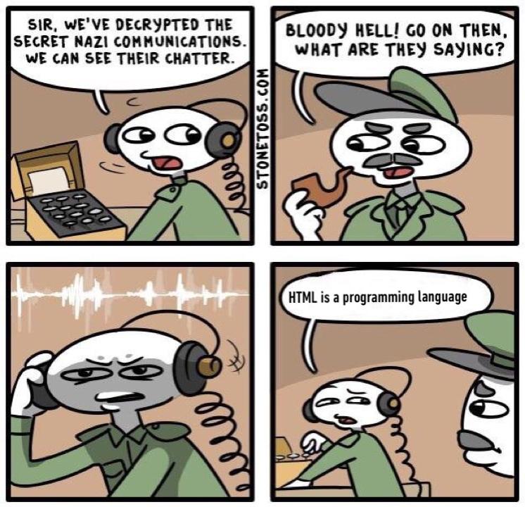 Html Is A Programming Language Meme - 50+ Koleksi Gambar