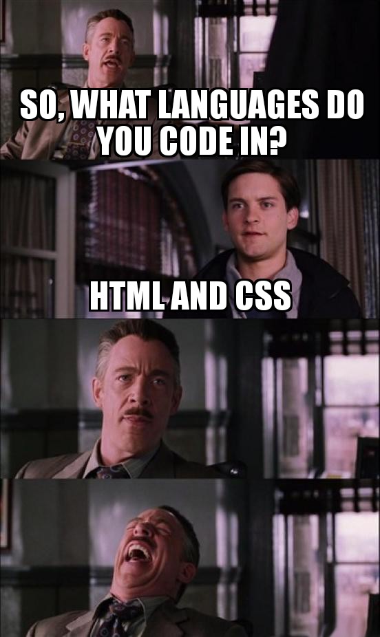 Detail Html Is A Programming Language Meme Nomer 12