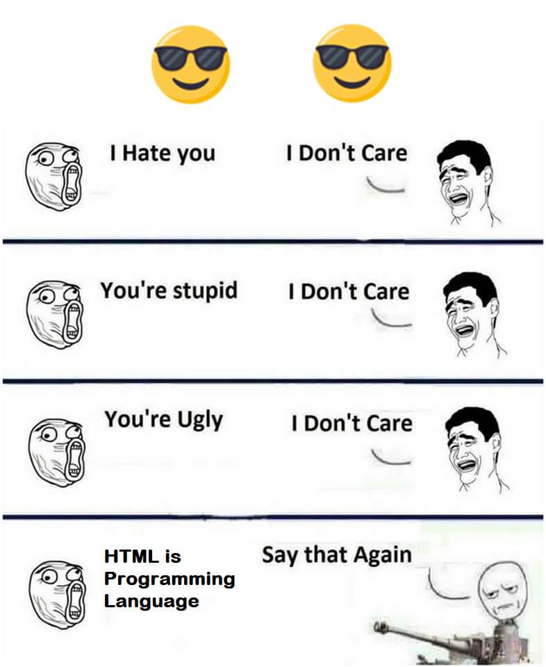 Detail html is a programming language meme koleksi nomer 13