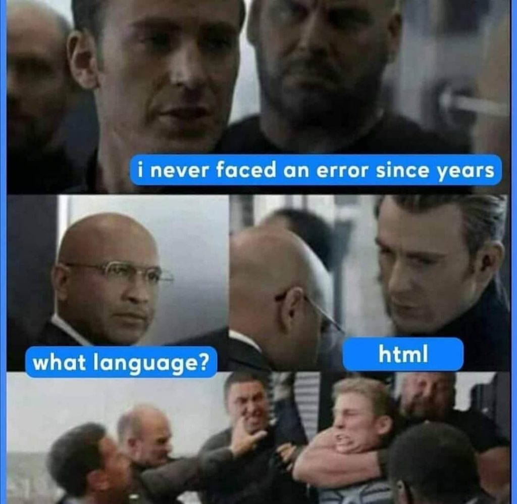 Detail Html Is A Programming Language Meme Nomer 30