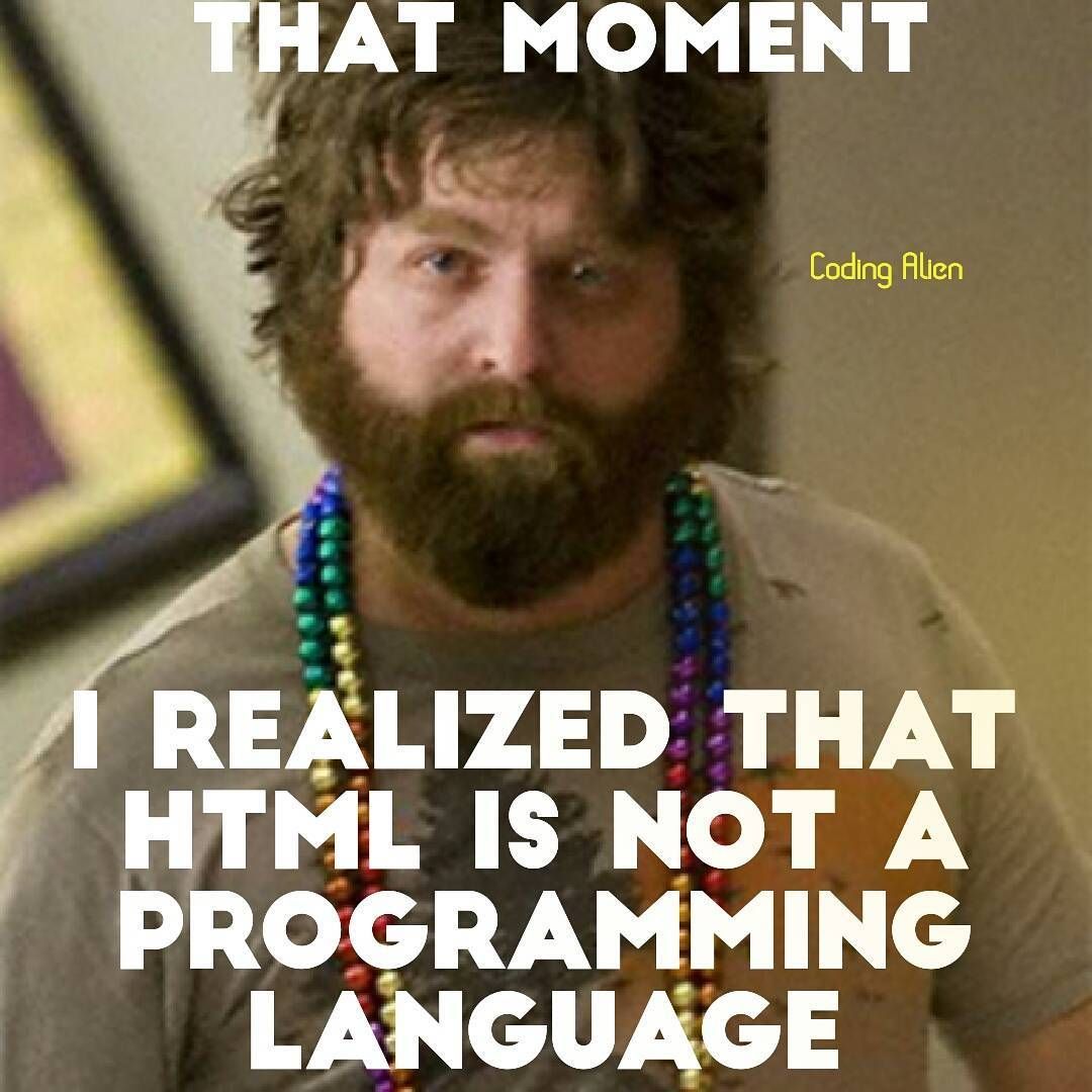 Detail Html Is A Programming Language Meme Nomer 34