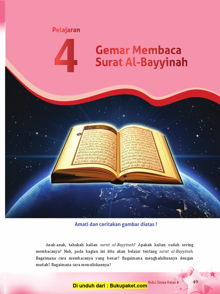 Detail Hukum Bacaan Surat Al Bayyinah Nomer 39