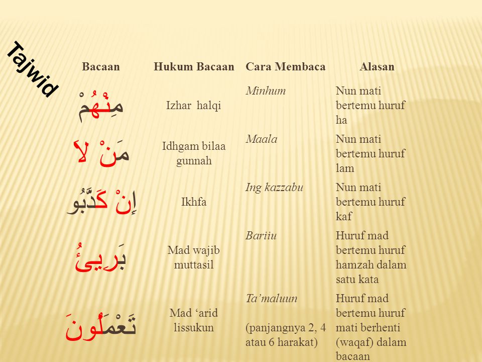 Detail Hukum Bacaan Tajwid Surat Yunus Ayat 40 41 Nomer 17