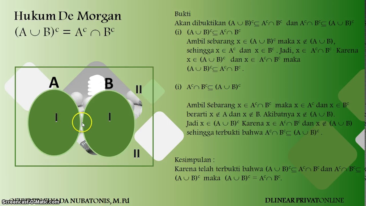 Hukum De Morgan - KibrisPDR