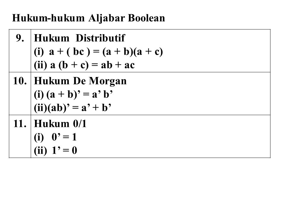 Detail Hukum De Morgan Nomer 12