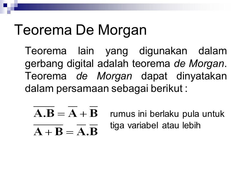 Detail Hukum De Morgan Nomer 16