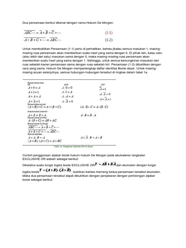 Detail Hukum De Morgan Nomer 23
