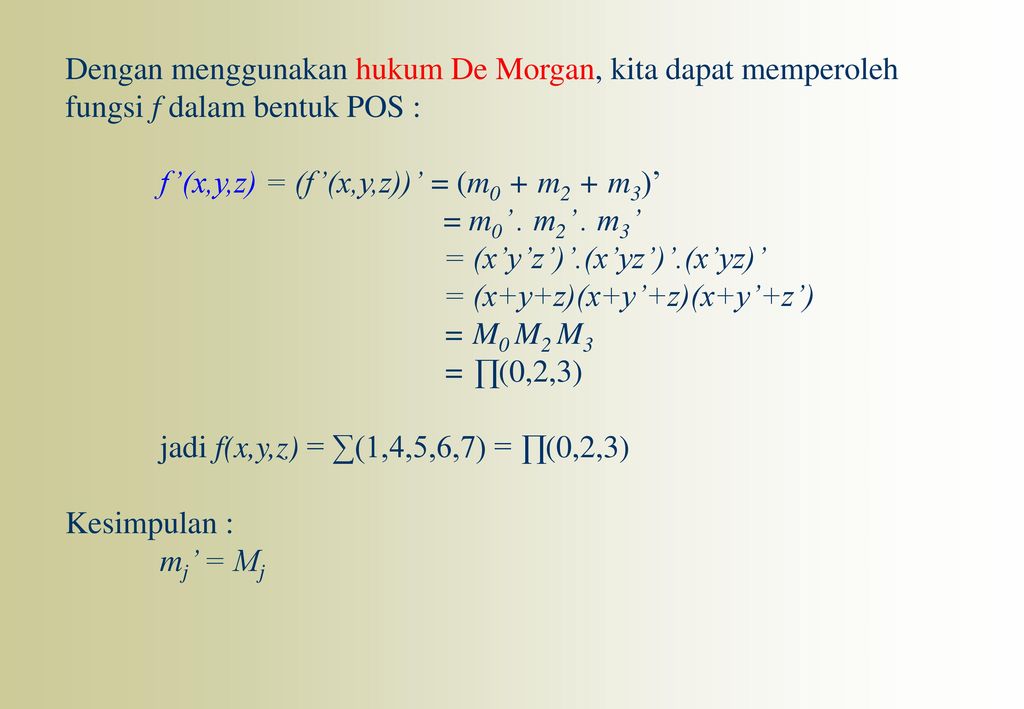 Detail Hukum De Morgan Nomer 26