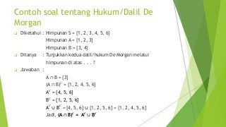 Detail Hukum De Morgan Nomer 5