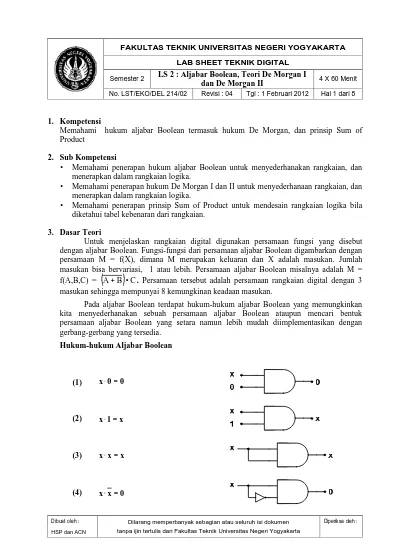 Detail Hukum De Morgan Nomer 48