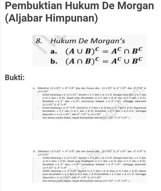 Detail Hukum De Morgan Nomer 6