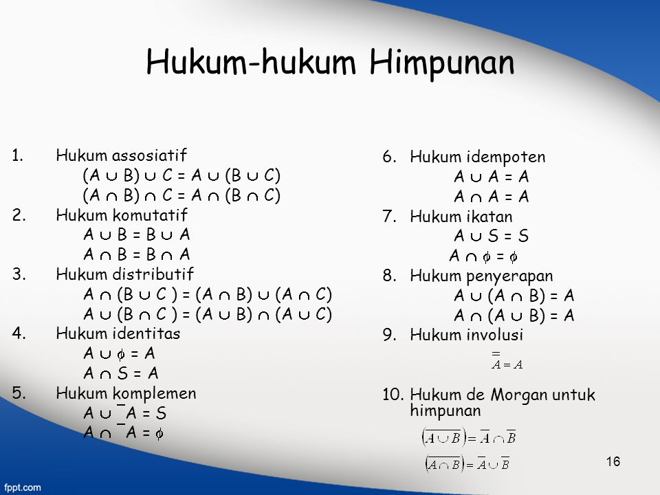 Detail Hukum De Morgan Nomer 8