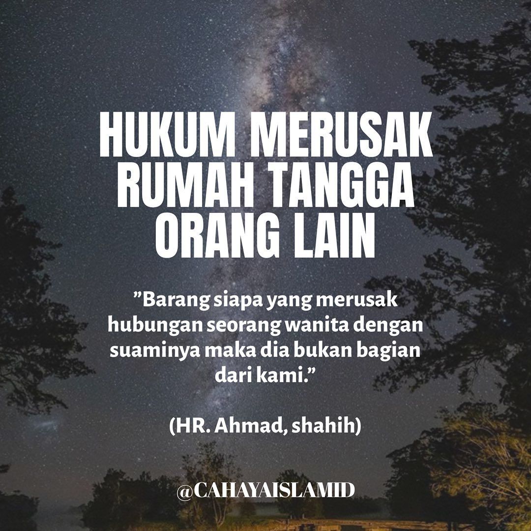 Hukum Merusak Rumah Tangga Orang - KibrisPDR