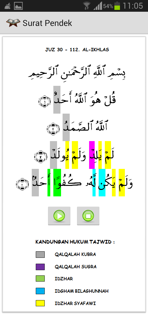 Detail Hukum Tajwid Surat Al Ikhlas Nomer 30