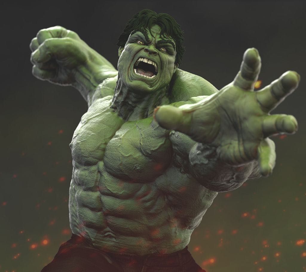 Detail Hulk 3d Nomer 25