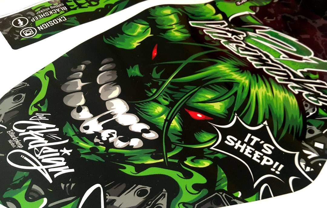 Detail Hulk Bike Stickers Nomer 5