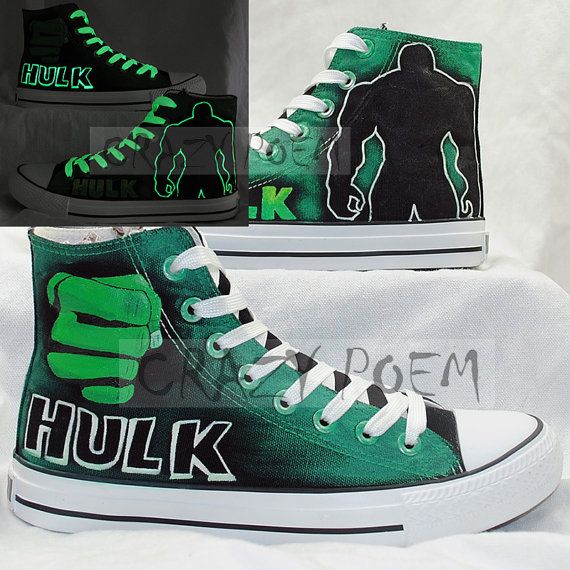 Detail Hulk Converse High Tops Nomer 17