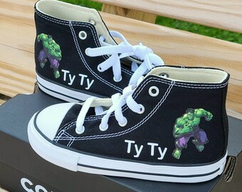 Detail Hulk Converse High Tops Nomer 23