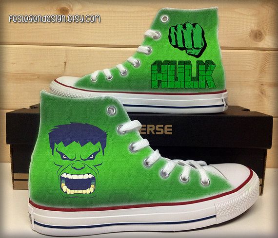 Detail Hulk Converse High Tops Nomer 28