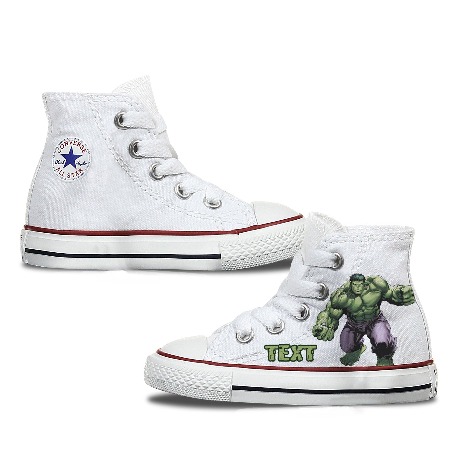 Detail Hulk Converse High Tops Nomer 5