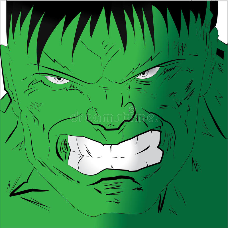 Detail Hulk Face Clipart Black And White Nomer 33