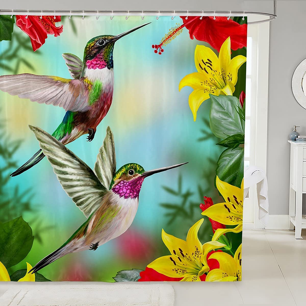 Detail Humming Bird Shower Curtains Nomer 27