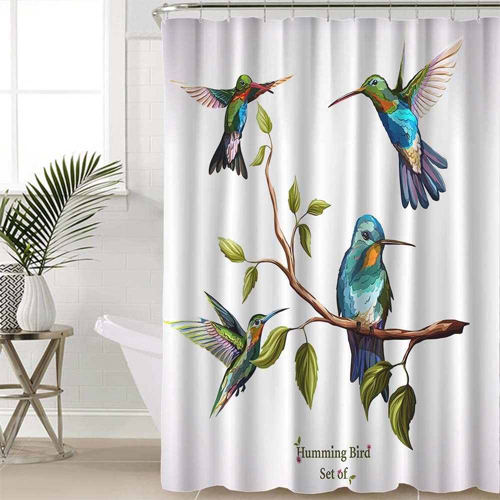 Detail Humming Bird Shower Curtains Nomer 55