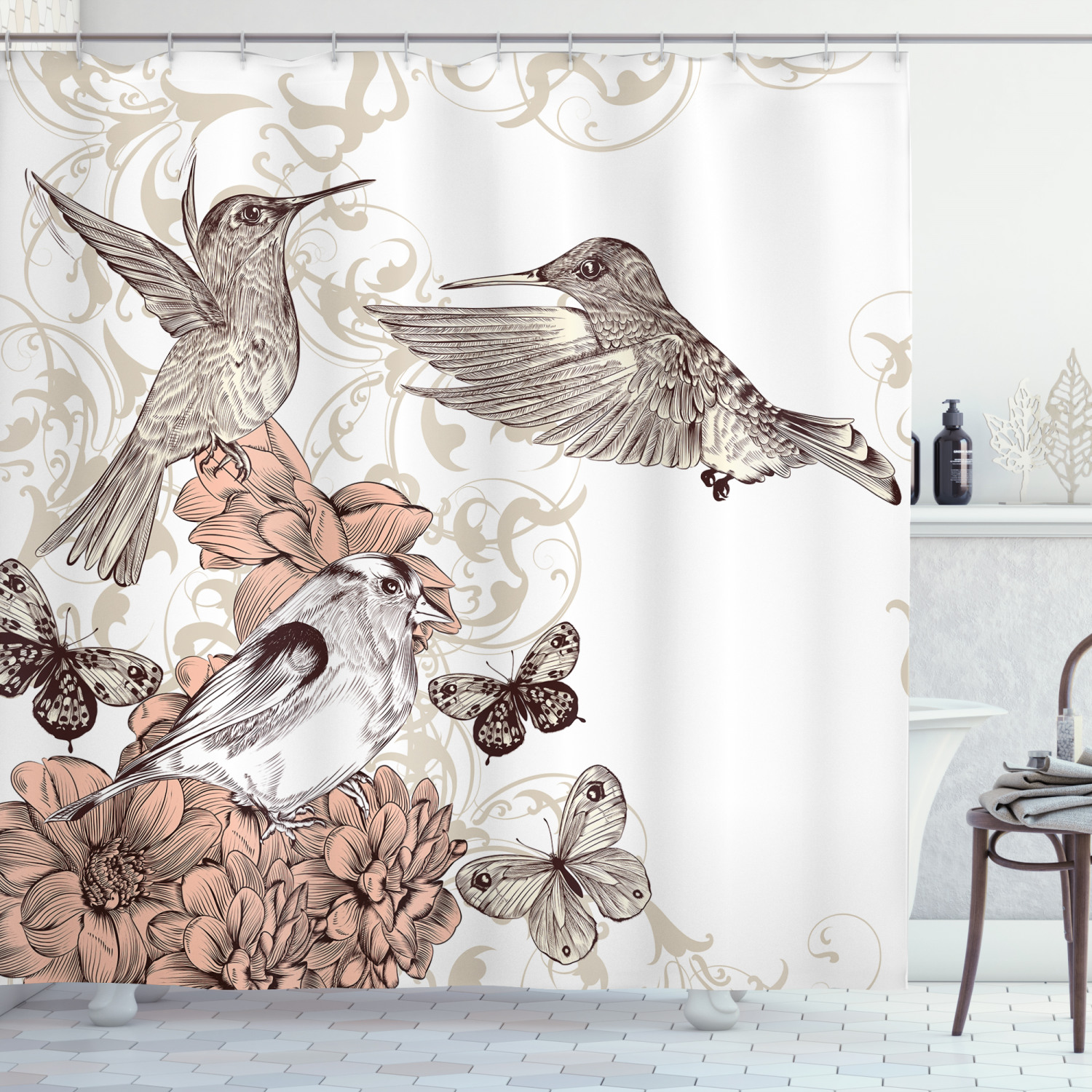 Detail Hummingbird Bathroom Curtains Nomer 16