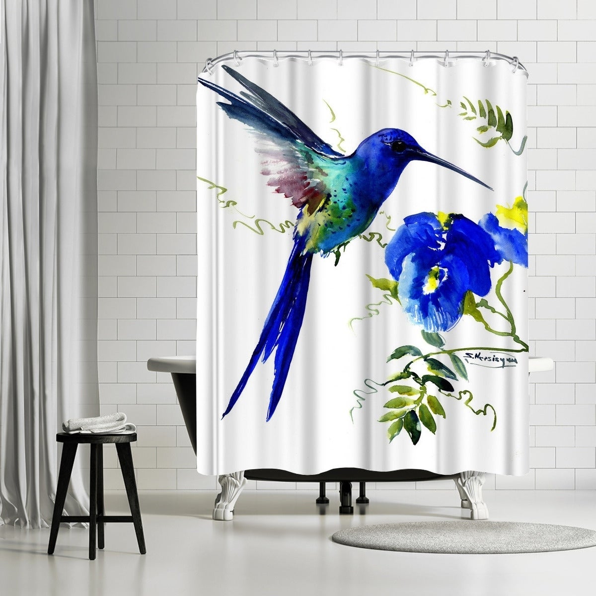 Detail Hummingbird Bathroom Curtains Nomer 47