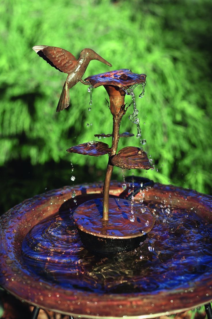 Hummingbird Bird Bath Fountain - KibrisPDR