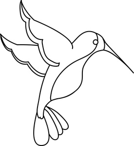 Detail Hummingbird Clipart Black And White Free Nomer 21