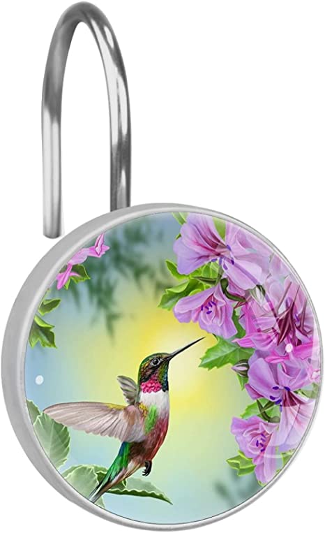 Detail Hummingbird Shower Curtain Set Nomer 37