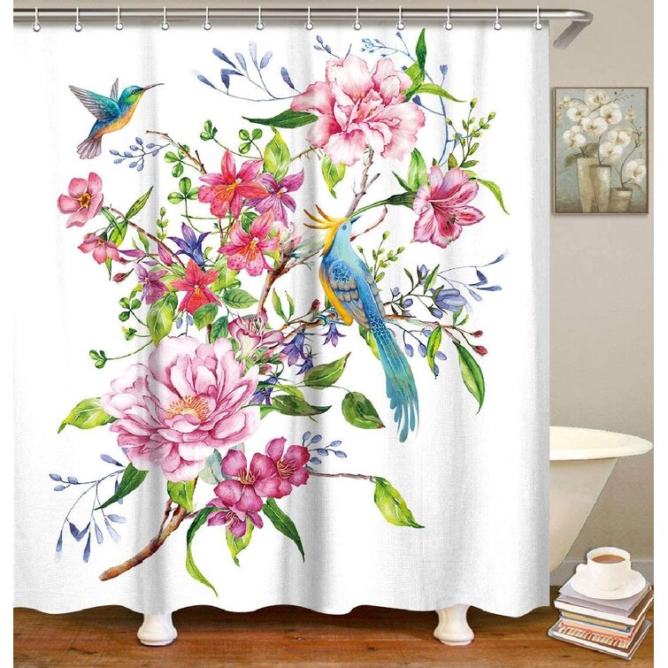 Detail Hummingbird Shower Curtain Set Nomer 54