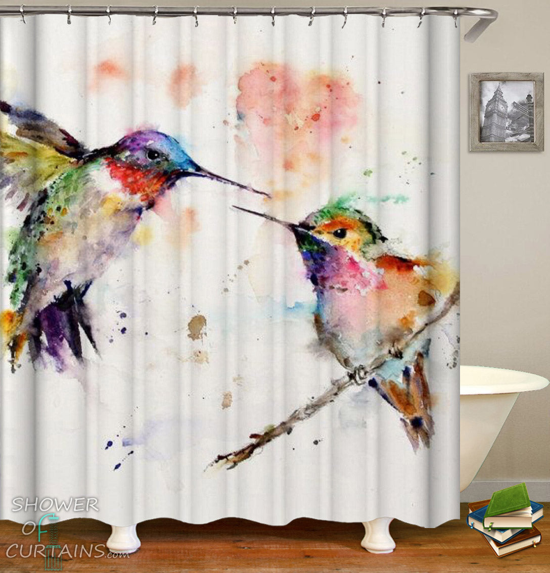 Detail Hummingbird Shower Curtains Nomer 54