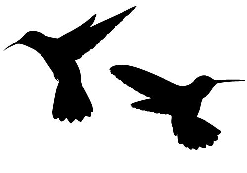 Detail Hummingbird Silhouette Clip Art Nomer 11