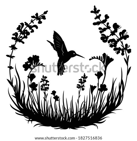 Detail Hummingbird Silhouette Clip Art Nomer 33