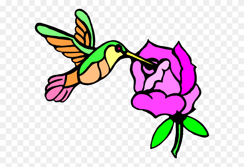 Detail Hummingbird With Flower Clipart Nomer 21