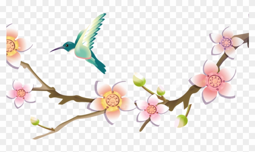 Detail Hummingbird With Flower Clipart Nomer 33