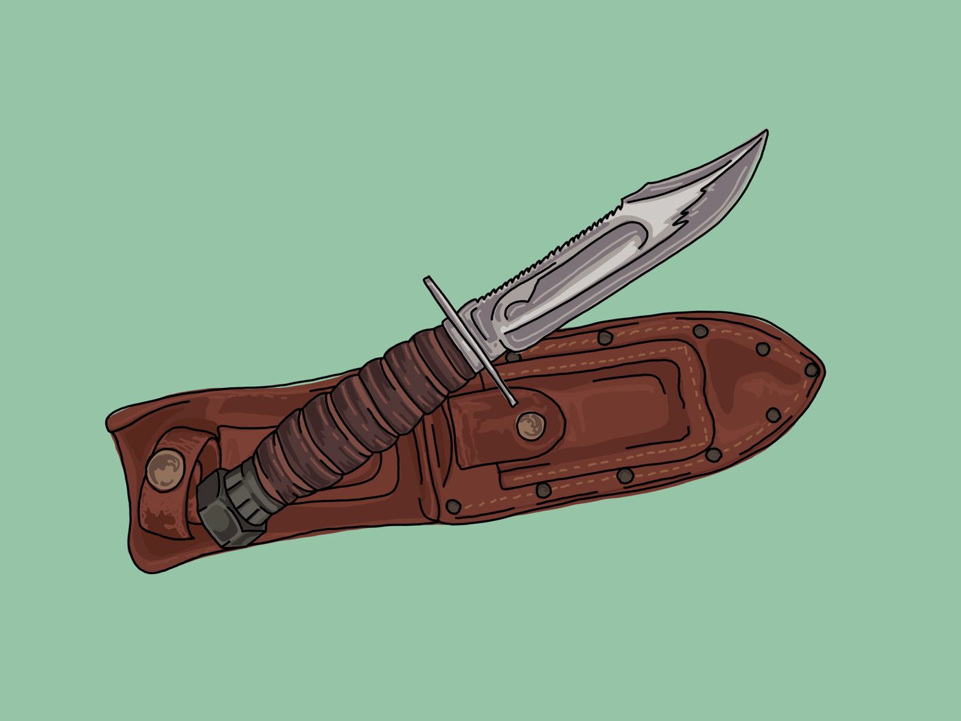 Detail Hunting Knife Images Nomer 13