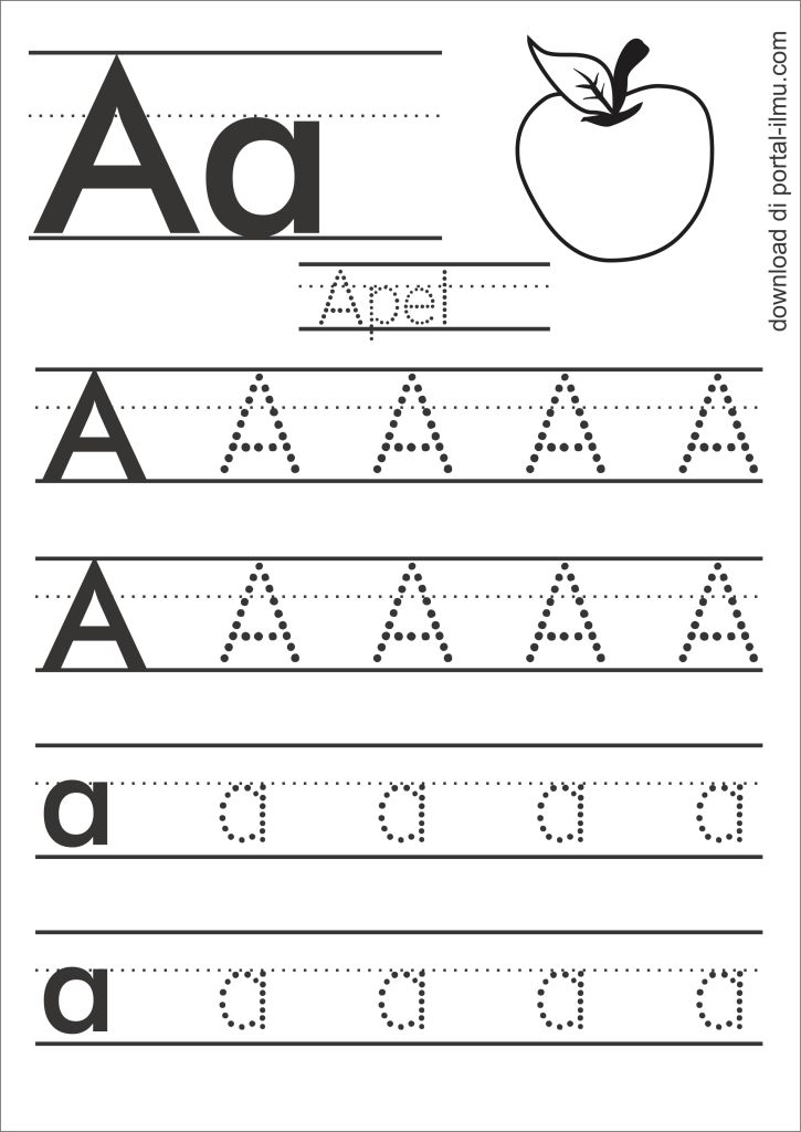 Detail Huruf Abjad Belajar Menulis Huruf Nomer 6