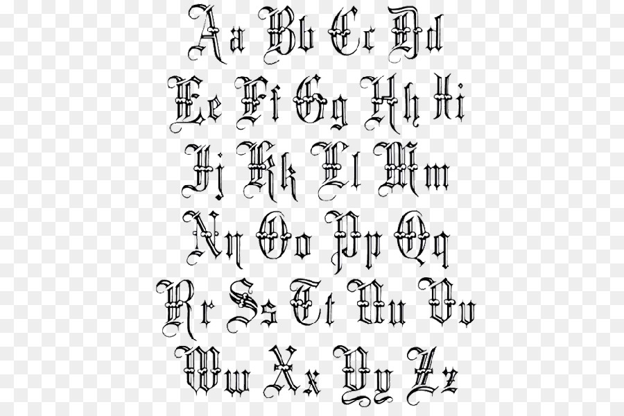 Detail Huruf Abjad Kaligrafi Latin Nomer 14