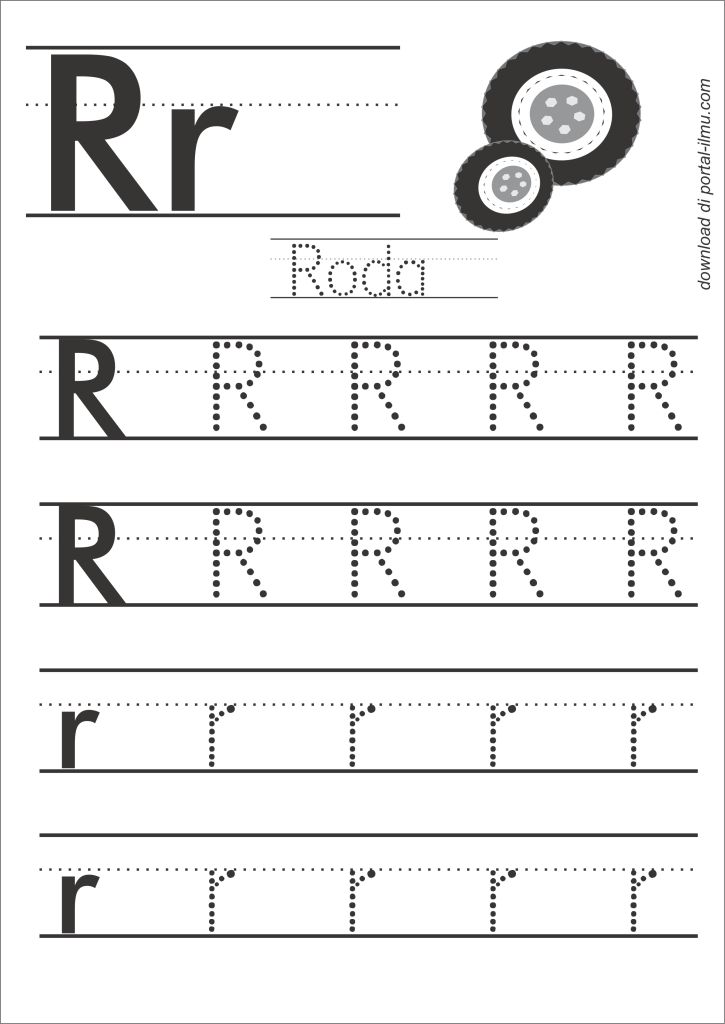 Detail Huruf Abjad Putus Putus Nomer 7