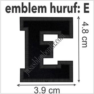 Detail Huruf E Unik Nomer 33